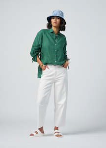 Top: Colourwheel Shirt - Palm Green