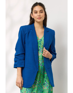 Blazers: Bodhi Linen Blend Blazer - Denim