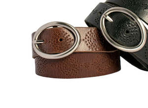 Bronte Park Leather Belt - Diesel Tan