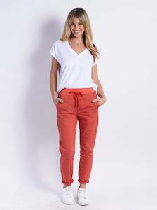 Monaco Jeans: Riley Jogger - Rust