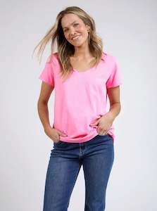 Basics: Vee Tee - Neon Pink
