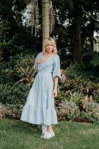 Leah Dress - Spearmint Stripe