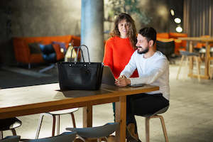 Hinza: Large Hinza Bag - Black