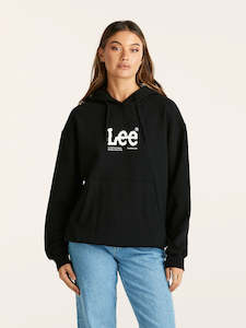 Lee Denim: Est. Lee Baggy Hoodie - Black