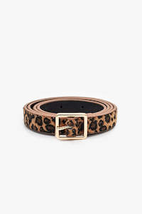 Belts: Leopard Belt - Tan