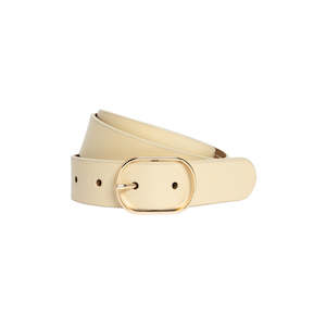 Loop Belts: Marla linen leather belt