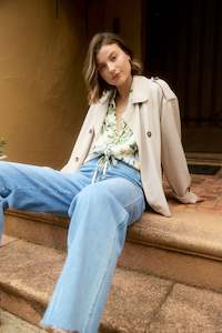 Coats: Freya Crop Trench - Canvas