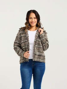 Sandy Jacket - Textured Plaid