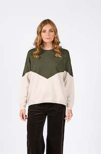 Knewe: Tanner Sweater - Hunter/Oatmeal