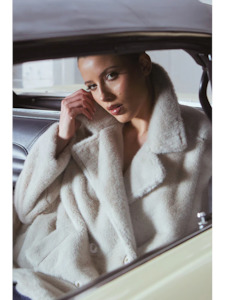 Alive Fur Jacket - Dove Grey