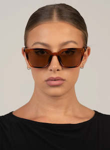 Otra Eyewear: Bree Sunglasses - Havana/Brown.