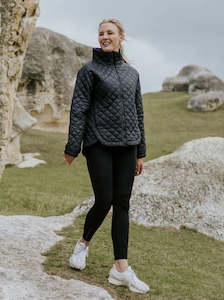 Melissa Quilt Jacket - Black