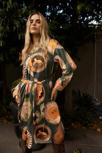 Ernst Dress - Plate Green