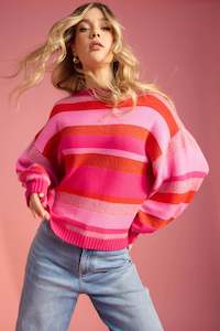 Haven: Yuma Jumper - Chilli/Pink