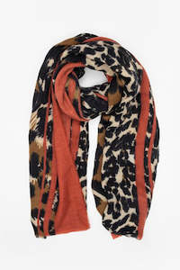 Scarves: Snug Rust Safari Scarf