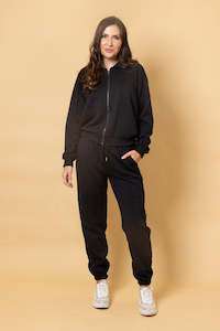 Adalee Pant - Embossed Black