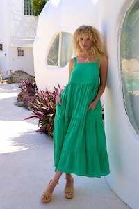 Haven: Haiti Tank Maxi Dress - Green
