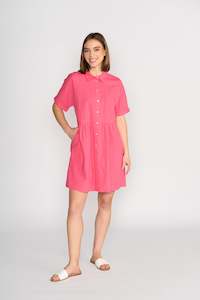 Cocoon Dress - Raspberry