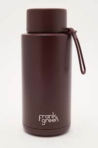 Frank Green: Ceramic Reusable Bottle - Chocolate  34oz 1Lt