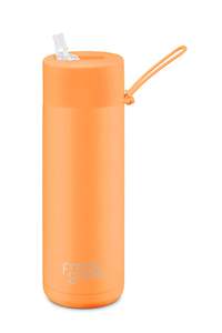 Frank Green: Ceramic Reusable Bottle -Neon Orange 20oz 595ml
