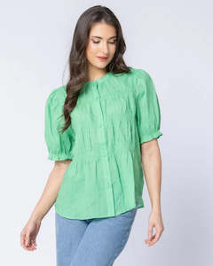 Bonita Top / Emerald Ramie