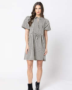 Belle Bow Dress / Check Mate