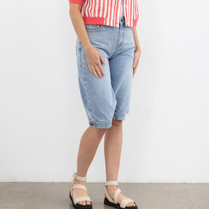 Shorts: Pedal Pusher - Denim