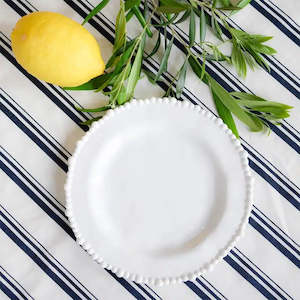 Under 50 Gifts: Melamine Pearl Dinner Plate - White