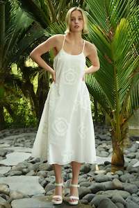 Race To The Top Dress - White