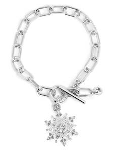 A C Oslo: 3018-0727 Snow Flake Bracelet - Silver