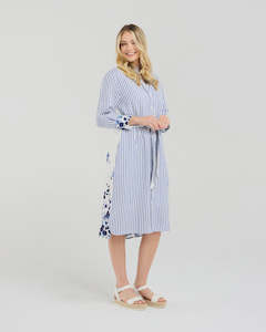 Margot Print Back Shirt Dress - Floating Petals