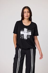 Duo 1: June Pleat Tee - Black