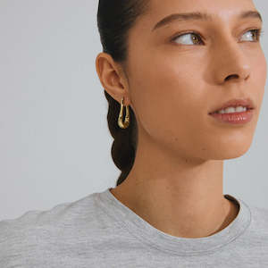 Unfold Recycled Earrings - Gold Plated