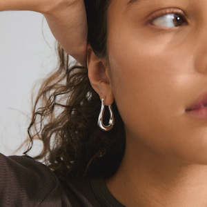 Unfold Recycled Earrings - Silver Plated