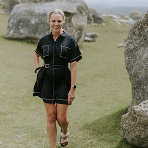 Cora Shirt Dress - Black