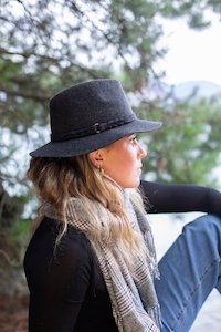 Wool: Jackson Fedora - Charcoal