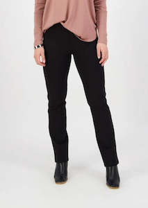 Vassalli: Slim Leg Ponti Pant with Fly - 5803 Black