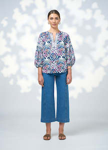 Loobies Story: Gypset Blouse - White Multi