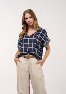 Madly Sweetly 1: Lyrical Top - Navy Bone