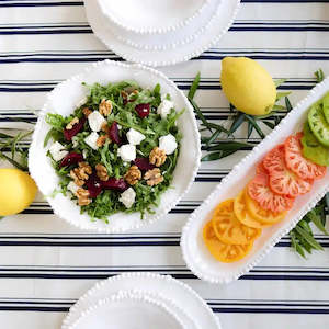 Le Forge: Melamine Pearl Bowl 36cm  - White