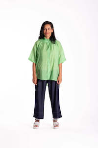 Delight Blouse - Lime Green