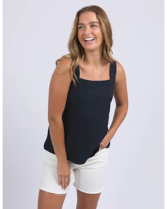 Shirts Blouses: Lourdes Top / Navy