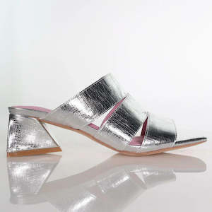 Sandals: Finesse - Silver Emboss