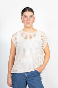 Vests: Chelsea Vest - Vanilla Gold