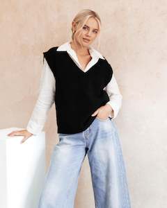 Vests: Vest - Black
