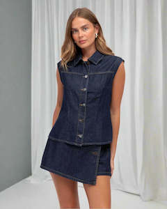 Denim Vest - Indigo