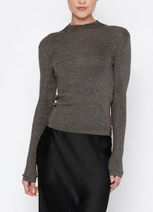Wool Tops: Hazel Top - Charcoal