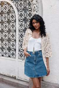 Sale Under 50: Margot Denim Skirt - Denim