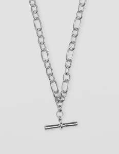 Under 50: Necklace Chunky Fob - Silver