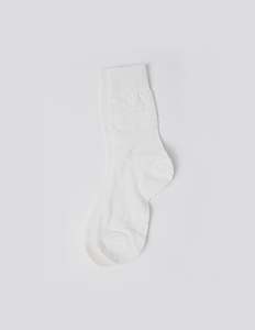 Sock Multi Patterns - White